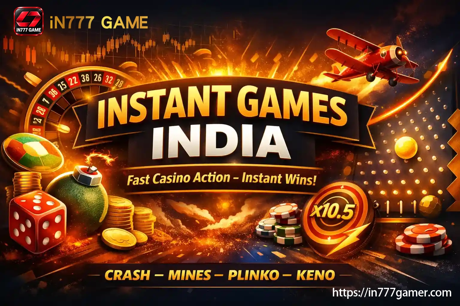 Instant casino games with crash plane and multipliers